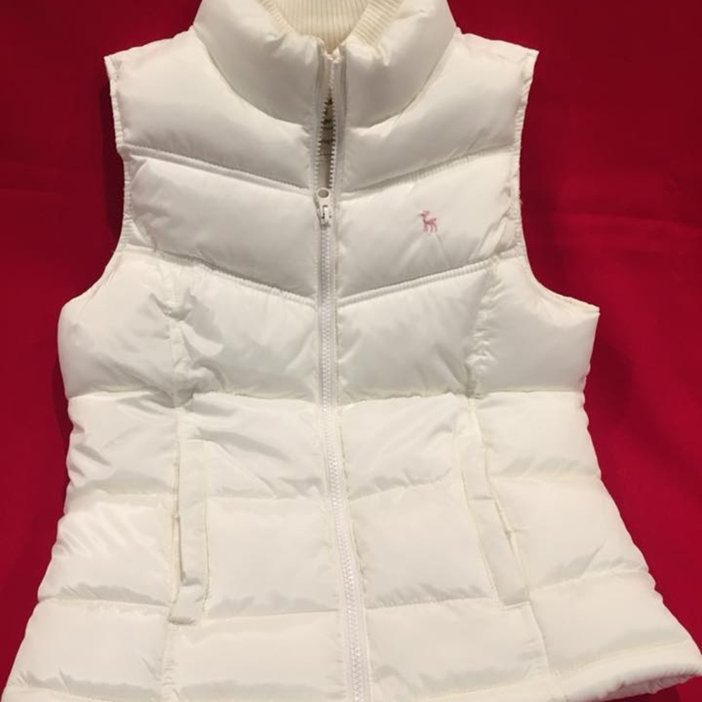 Old Navy White Winter Vest for Girls Size Large